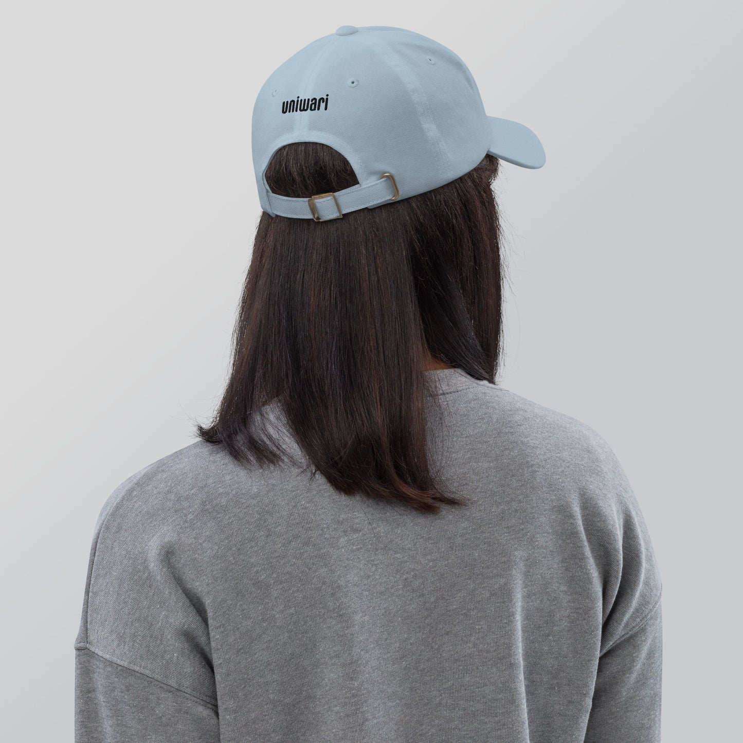 Blue Cap- Front Design with an Black Embroidery of Uniwari Logo- Back Design with an Black Embroidery of Uniwari Logo