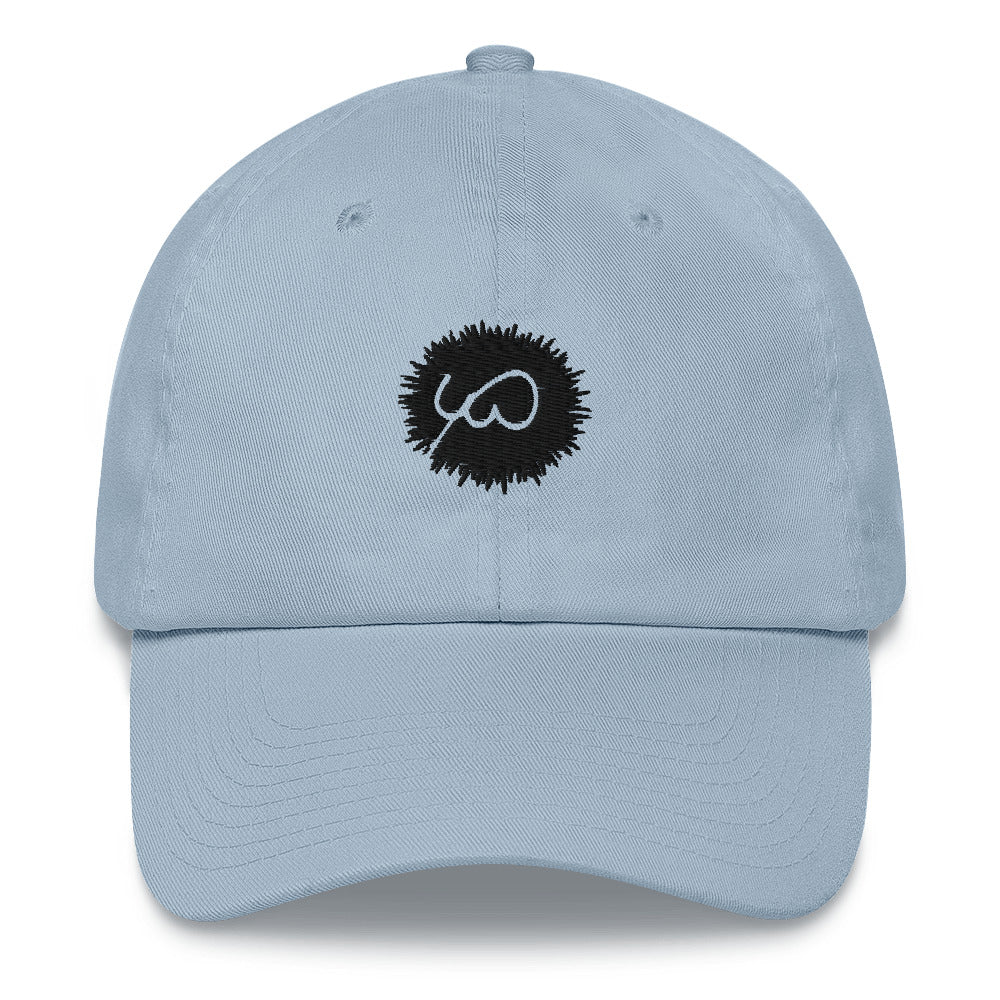 Blue Cap- Front Design with an Black Embroidery of Uniwari Logo- Back Design with an Black Embroidery of Uniwari Logo