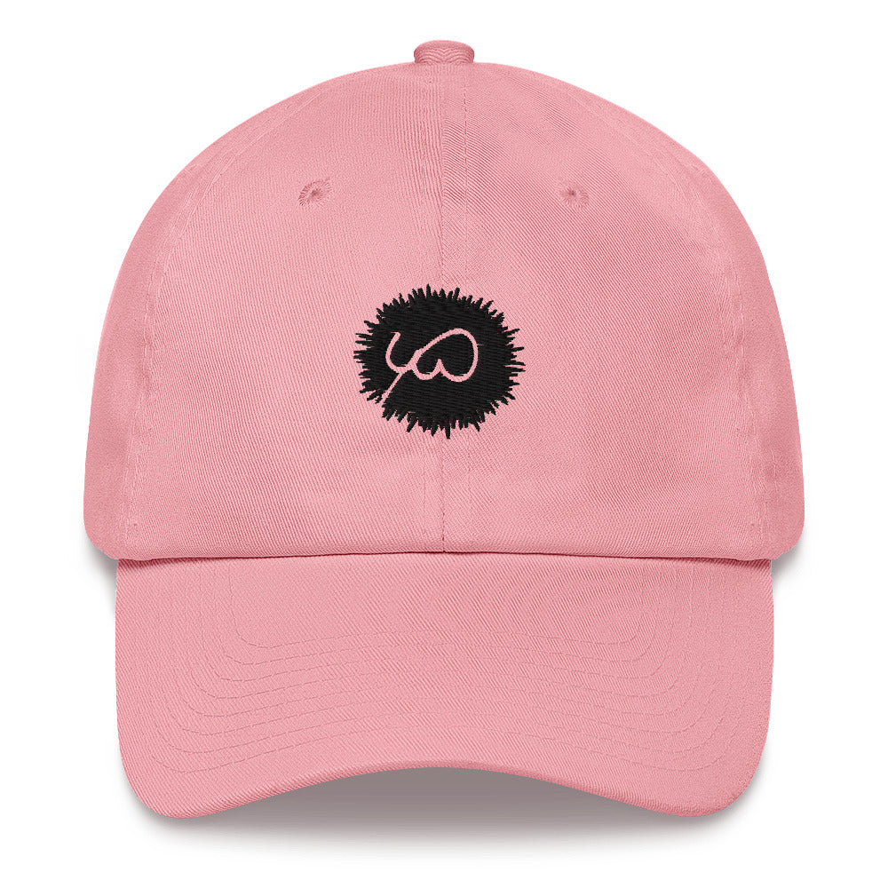 Pink Cap- Front Design with an Black Embroidery of Uniwari Logo- Back Design with an Black Embroidery of Uniwari Logo