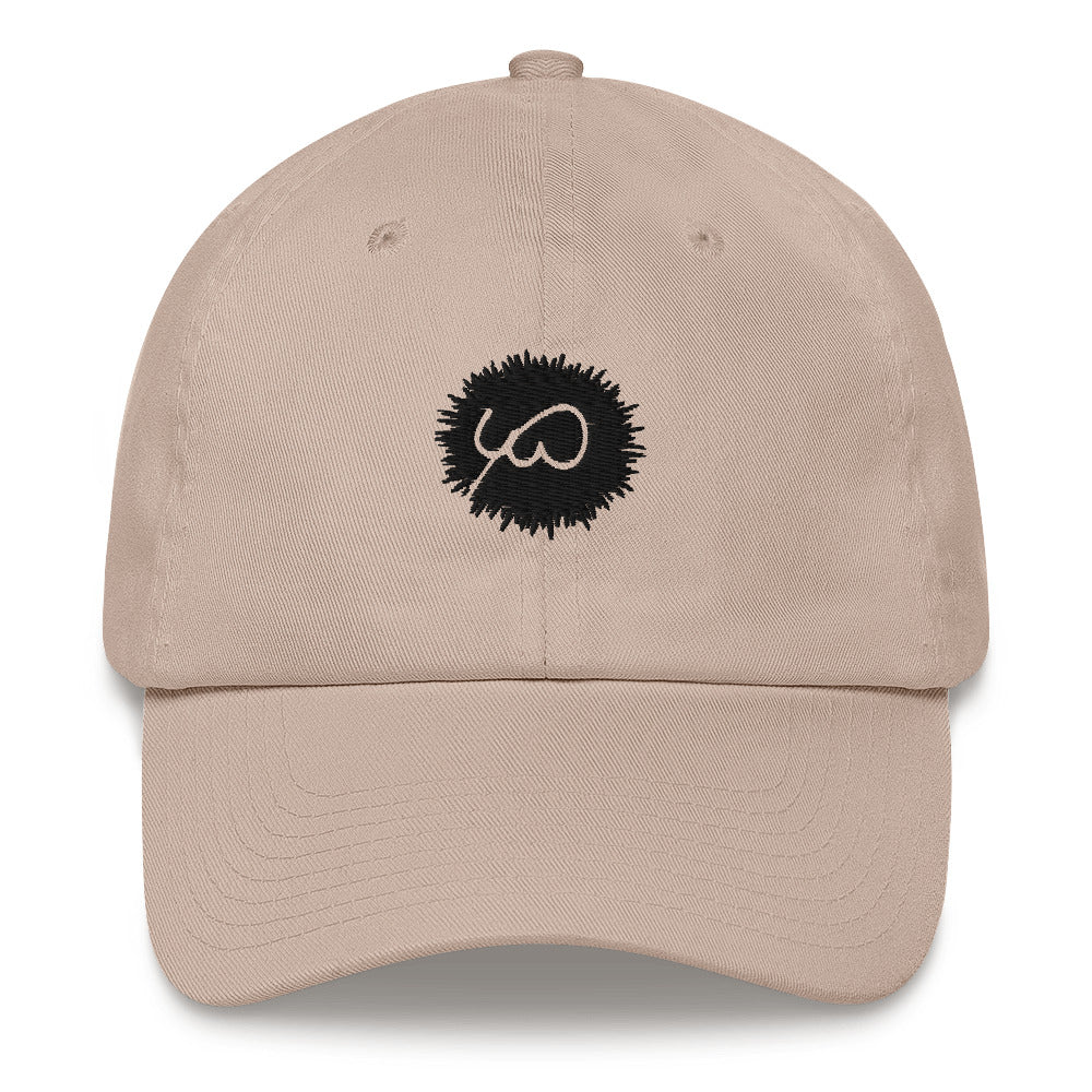 Stone Cap- Front Design with an Black Embroidery of Uniwari Logo- Back Design with an Black Embroidery of Uniwari Logo