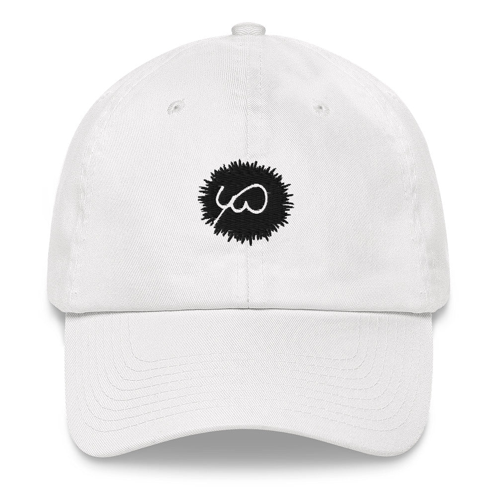 White Cap- Front Design with an Black Embroidery of Uniwari Logo- Back Design with an Black Embroidery of Uniwari Logo