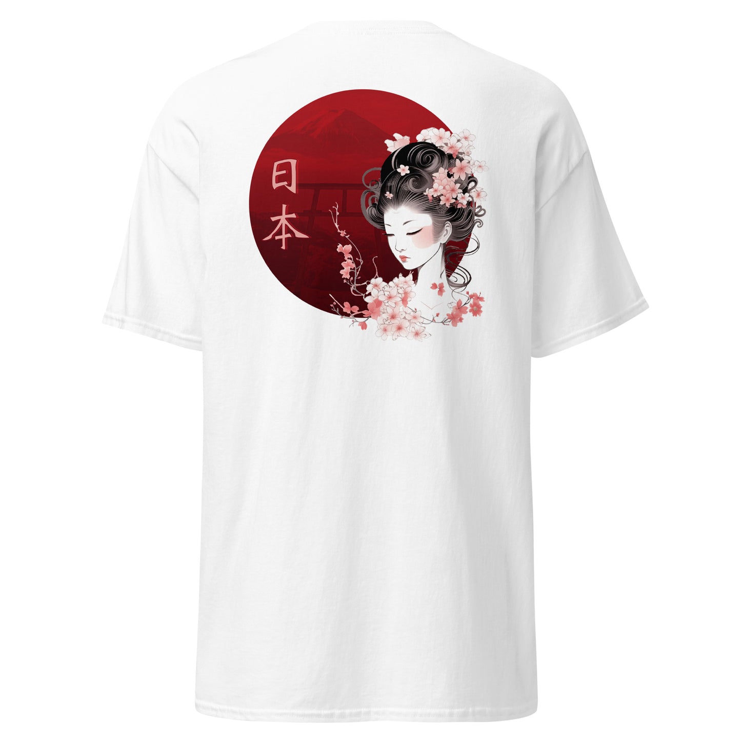 桜・芸者- メンズ Tシャツ 綿100% - UNIWARI 