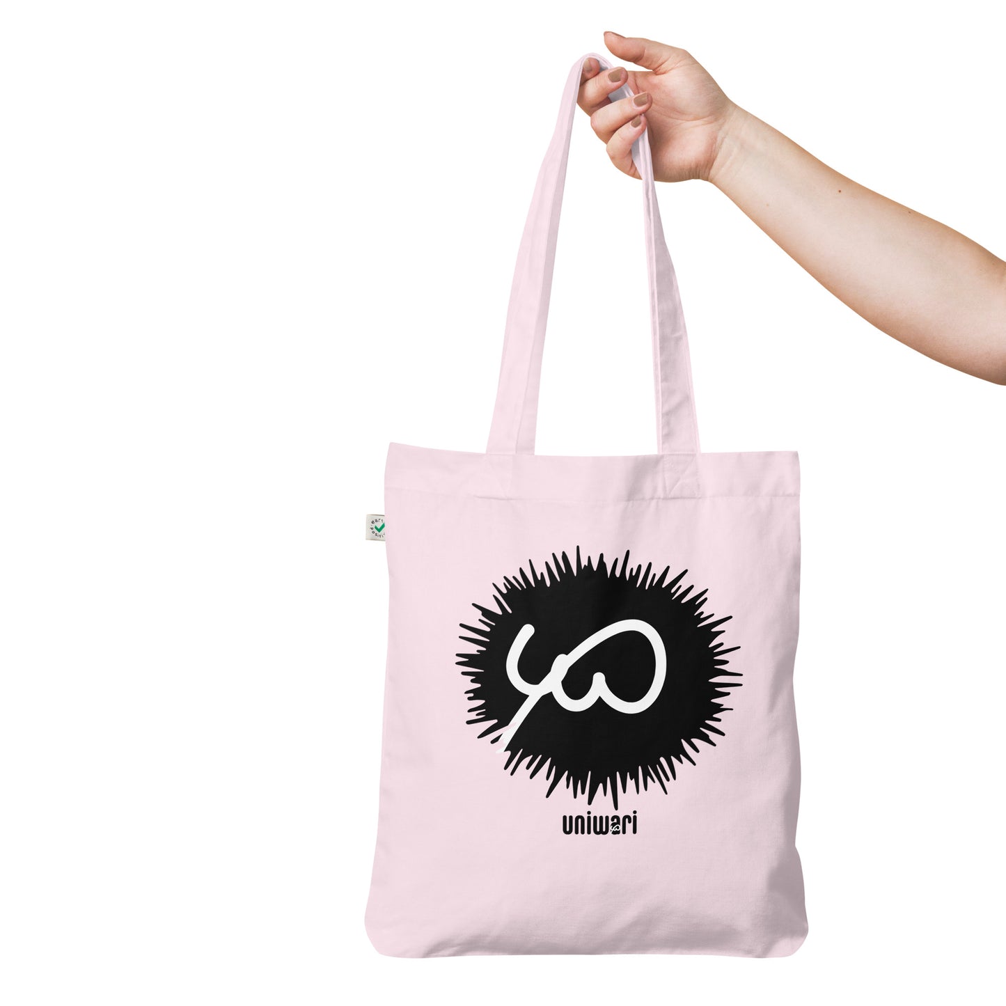 Pink Tote Bag- Front Design with Uniwari Logo print