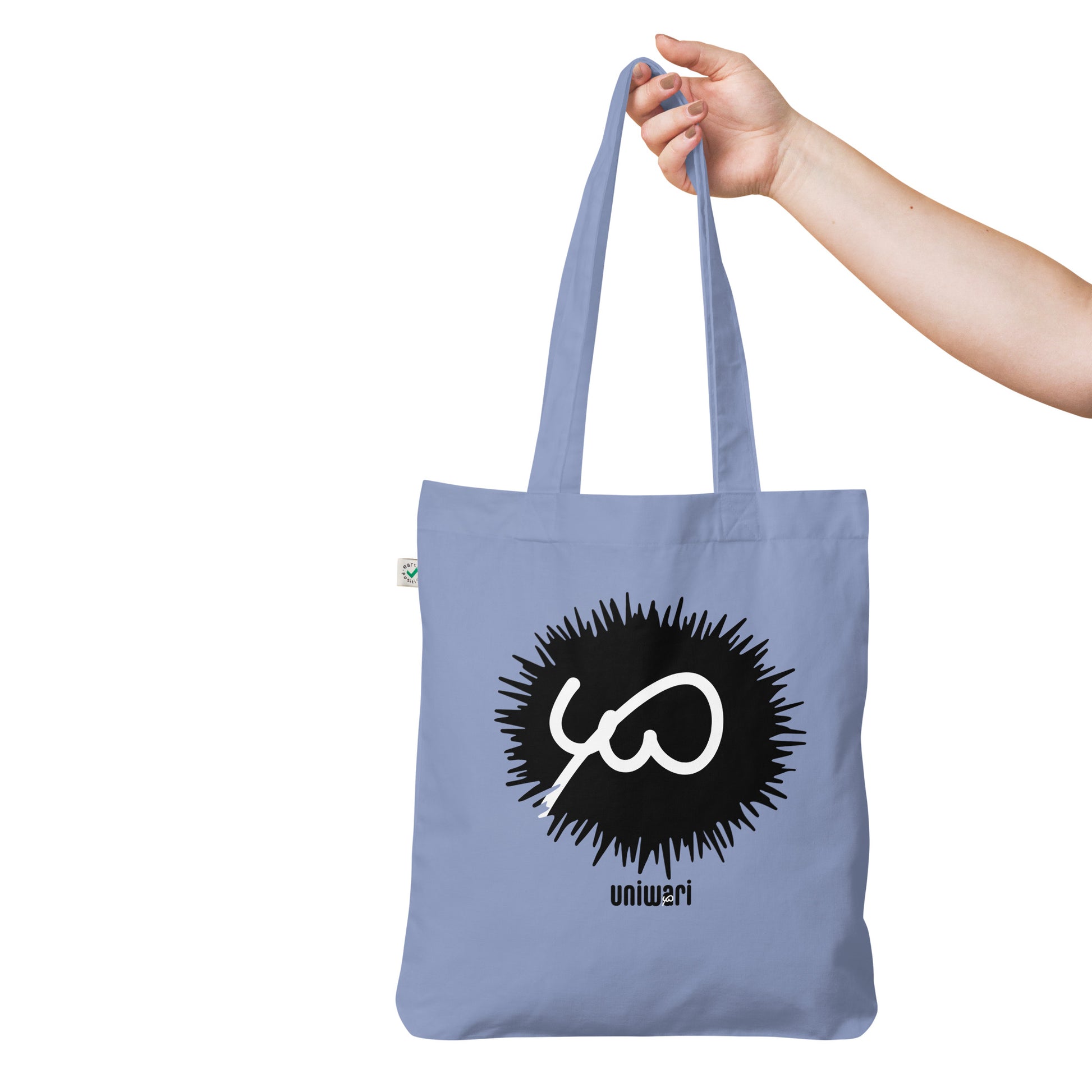 Blue Tote Bag- Front Design with Uniwari Logo print