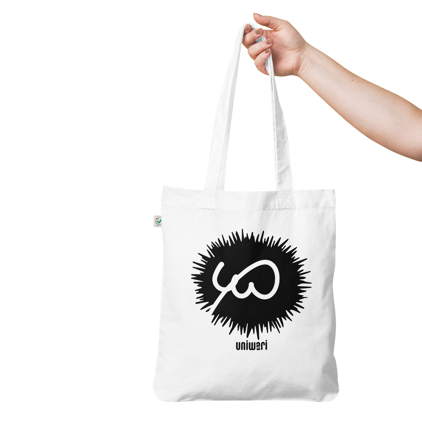White Tote Bag- Front Design with Uniwari Logo print